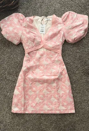 Showpo Diana Mini Dress Pink Floral thumbnail 1