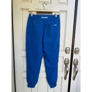 FIGS High Waisted Relaxed Jogger Scrub Pants Royal Blue Womens Size Small Petite thumbnail 5