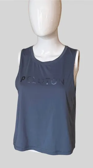 Peloton Women's Slate Blue Logo Tank Top thumbnail 1
