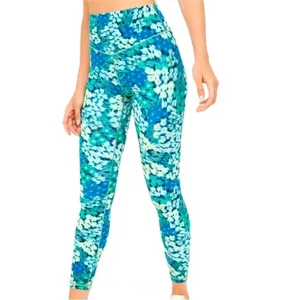 NWT Aerie Offline Real Me Xtra 7/8 Leggings Small Blue/Green thumbnail 3