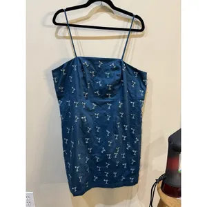 NWT Anthropologie Maeve Brynne spaghetti strap mini dress Martini glass Size 18W thumbnail 7