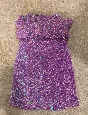 Lulus allison & kelly purple mini cupcake dress thumbnail 2
