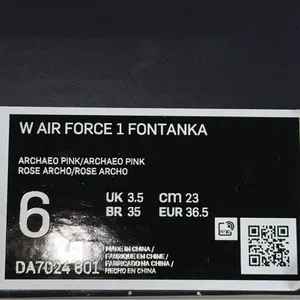 Nike Women’s 6 Air Force 1 Rose Archaeo PINK Fontanka REACT Sneakers DA7024 601 thumbnail 11