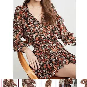 MISA Los Angeles Miss Rizou Safari floral ruffle mini dress . S thumbnail 4