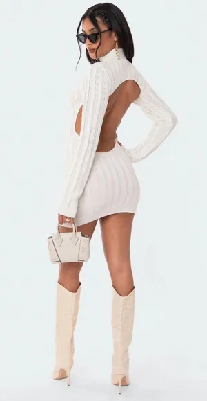 Edikted sweater dress thumbnail 2