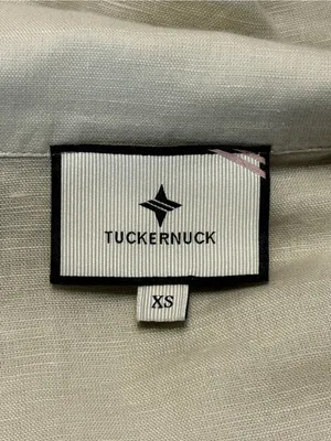 Tuckernuck Tan Floral Cuff Cotton Linen Willow Blouse size XS thumbnail 8