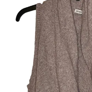 Old Navy Knit Sweater Vest Open Front Shrug Cardigan‎ Sleeveless Women Small Tan thumbnail 5