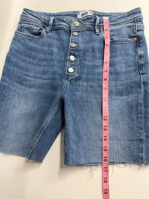 PAIGE Bermuda shorts size 30 denim jean shorts preppy summer medium‎ wash thumbnail 8