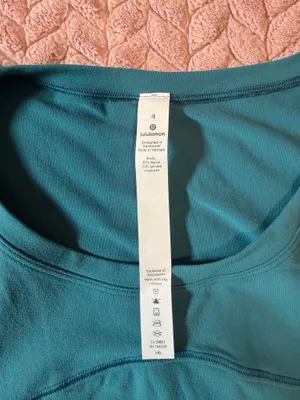 Lululemon Teal Blue Hit Unwind Long Sleeve Top thumbnail 5
