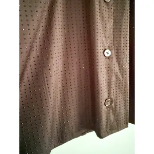 Madewell | NWT Rhinestone Straight-Hem Shirt in Molasses Brown | Sz S thumbnail 5