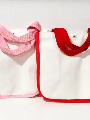 My Melody Hello Kitty Mini Canvas Tote Bag Lot of 2 NEW thumbnail 5
