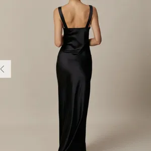 RIHOAS The Black Cowl Neck Sheath Satin Maxi Dress 22 thumbnail 6