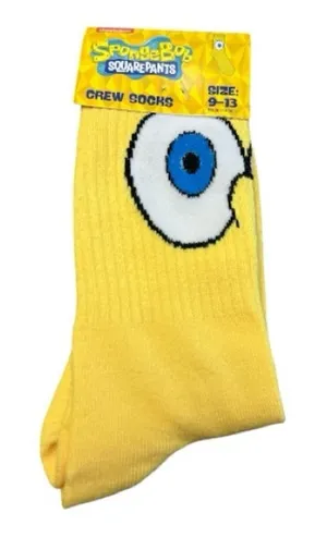 🆕 Nickelodeon Yellow SpongeBob Socks thumbnail 1