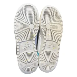Nike‎ Court Vision Low Womens White Teal Neon Yellow Sneakers CZ9352-100 Size 11 thumbnail 6