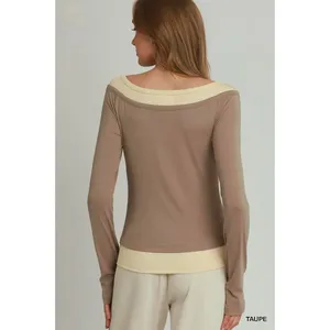 Umgee Layered Twofer Long Sleeve‎ Top - Medium thumbnail 3