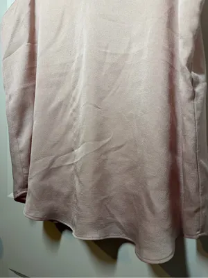 Express Blush Pink Lace Trim Camisole Chiffon Blouse thumbnail 4
