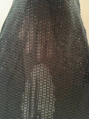 Tiger Mist Black Open Knit Keyhole Crop Top Small Scalloped Festival Coquette thumbnail 3