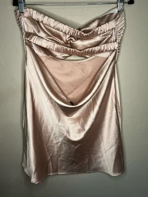 Princess Polly NWT‎ Shellie Mini Strapless Blush Pink Twist Mini Dress thumbnail 8
