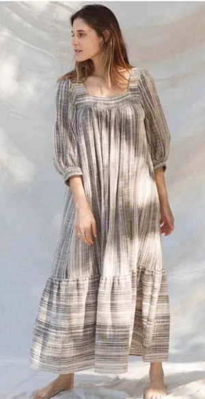 Christy Dawn Bianca Dress in Washed Noir Stripe M thumbnail 1