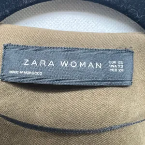 Zara Woman Faux Suede Brown Full Zip Moto Jacket Size XS Flawed thumbnail 3