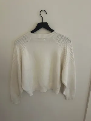 Lush Ivory Cropped Sweater thumbnail 2