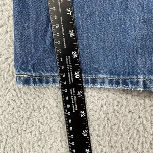 Levi's Low Pro Straight‎ Jeans Women 32 Dark Wash High Rise Distressed Denim thumbnail 10