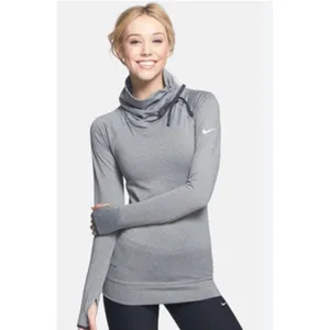 Nike Pro Hyperwarm Funnel Neck Dri-FIT Top Medium Neon Coral thumbnail 3