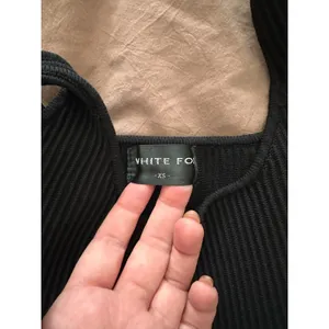 WHITE FOX BOUTIQUE Ribbed Cropped Tank Top Black X-Small thumbnail 5