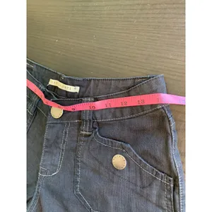 Sergio Valente Womens Wide Leg Denim Pants Charcoal Gray Sz 4 Minimalist Casual thumbnail 16