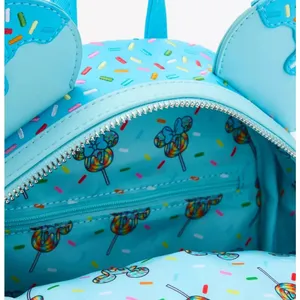 Loungefly Disney Minnie Mouse Lollipop Blue Sprinkle Ears ‎ Backpack - New thumbnail 10