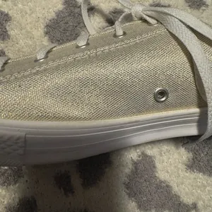 Converse Gold and White Women's Sneakers thumbnail 6