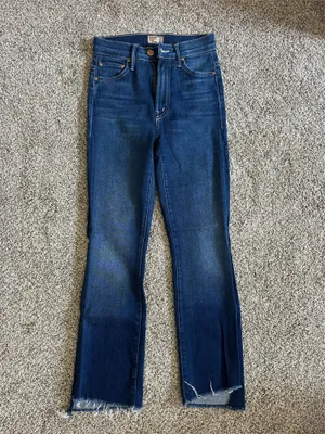 MOTHER Denim Jeans Fray Insider Crop thumbnail 2
