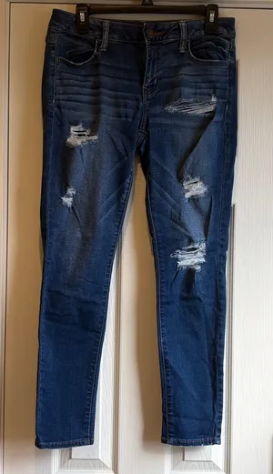 American Eagle | Basic Distressed “Jegging” Jeans Size 10 Short thumbnail 1