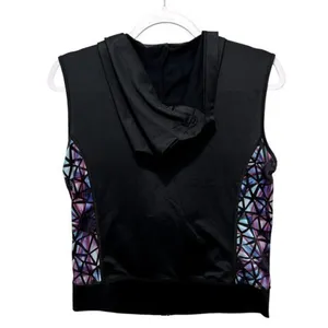 Covergirl Active Womens Size S Hooded Sleeveless Jacket Zip Front Printed‎ thumbnail 2