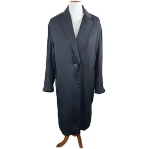 Vince Navy Longline Puffer Blazer Coat Jacket V5947-91167 Size S thumbnail 2