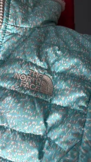 blue grey north face ski winter jacket thumbnail 2