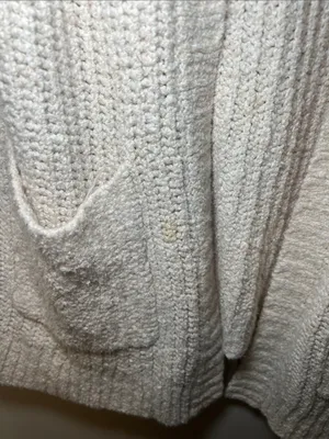 American Eagle Cream Knit Cardigan thumbnail 2