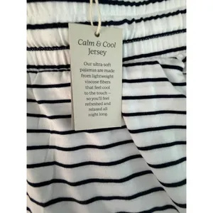 NWT Haven Well Within Calm & Cool Striped Pajama Pants Small Organic Cotton thumbnail 7