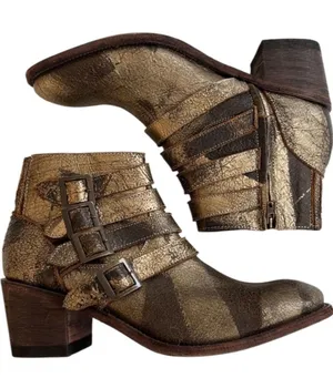 Like New Five Worlds by Cordani Leather Ankle Boots Size 9.5 Retail $268.00 thumbnail 1
