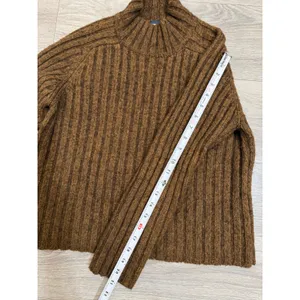 The Limited America Brown Ribbed Wool Blend Katherine Sweater M Mock Neck Fall thumbnail 7