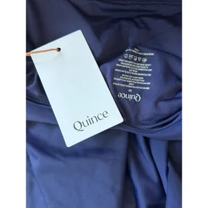 NWT Quince Navy Blue Italian Cut Out One-Piece Swimsuit Size XS thumbnail 5