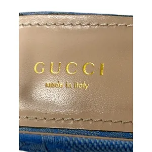 Gucci Erin Horsebit GG Canvas Slingback Blue Denim Ballet Flats Size 38 thumbnail 5