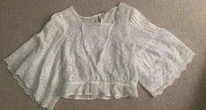 American Eagle White Blouse thumbnail 2