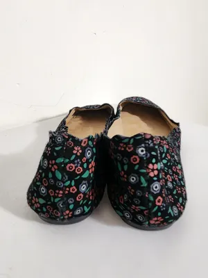 Crown Vintage Westyn Black Floral Print Ballet Flats Size 9 thumbnail 5