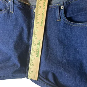 The Blues Women’s 12 Vtg Y2K Dark Wash Flare‎ Cargo Jeans Denim Pocket Casual thumbnail 7