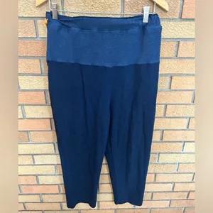 Free People Movement Surfside Joggers Highwaist Navy and Orange Size Small thumbnail 3