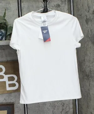 Reebok Womens Crewneck Active Pullover Top 100205096 White S thumbnail 1