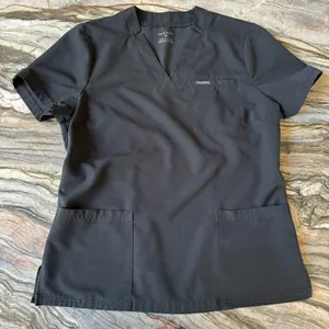 Jaanuu Scrub Top Women’s Black Medium thumbnail 1