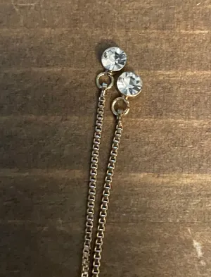 Cubic Zirconia Adjustable Slide Tennis Bracelet Gold thumbnail 3