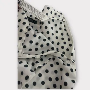 Zara Black and White Polka Dot Ruffle Skort thumbnail 3